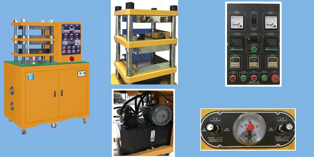 Lab Hydraulic Plate Vulcanizing Press  Machine  for Rubber and Plastic
