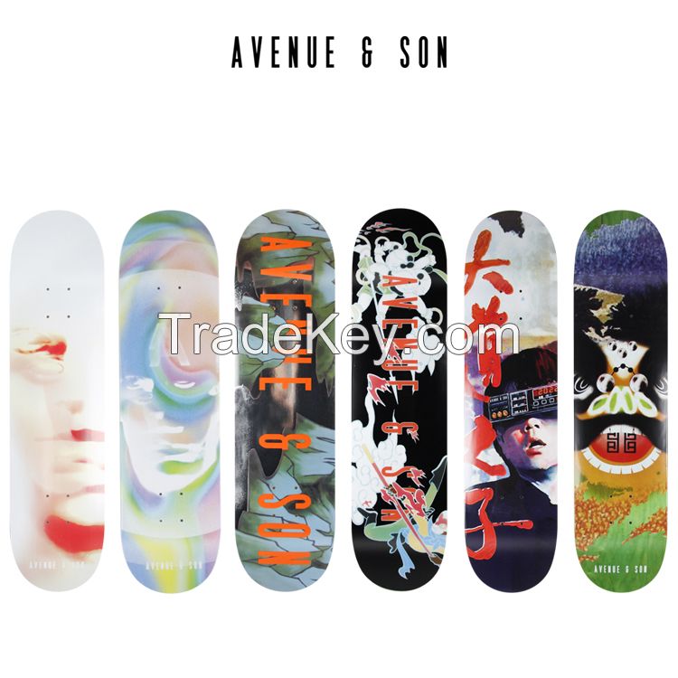 Avenue & Son Avenue's new skateboard double warp/deck Light and thin bullet professional Canadian maple