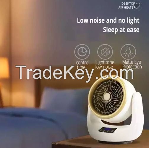 Hot Sale Winter Portable Mini Fan Heater Home Small Office Can Swing Head Heating And Cooling Fan