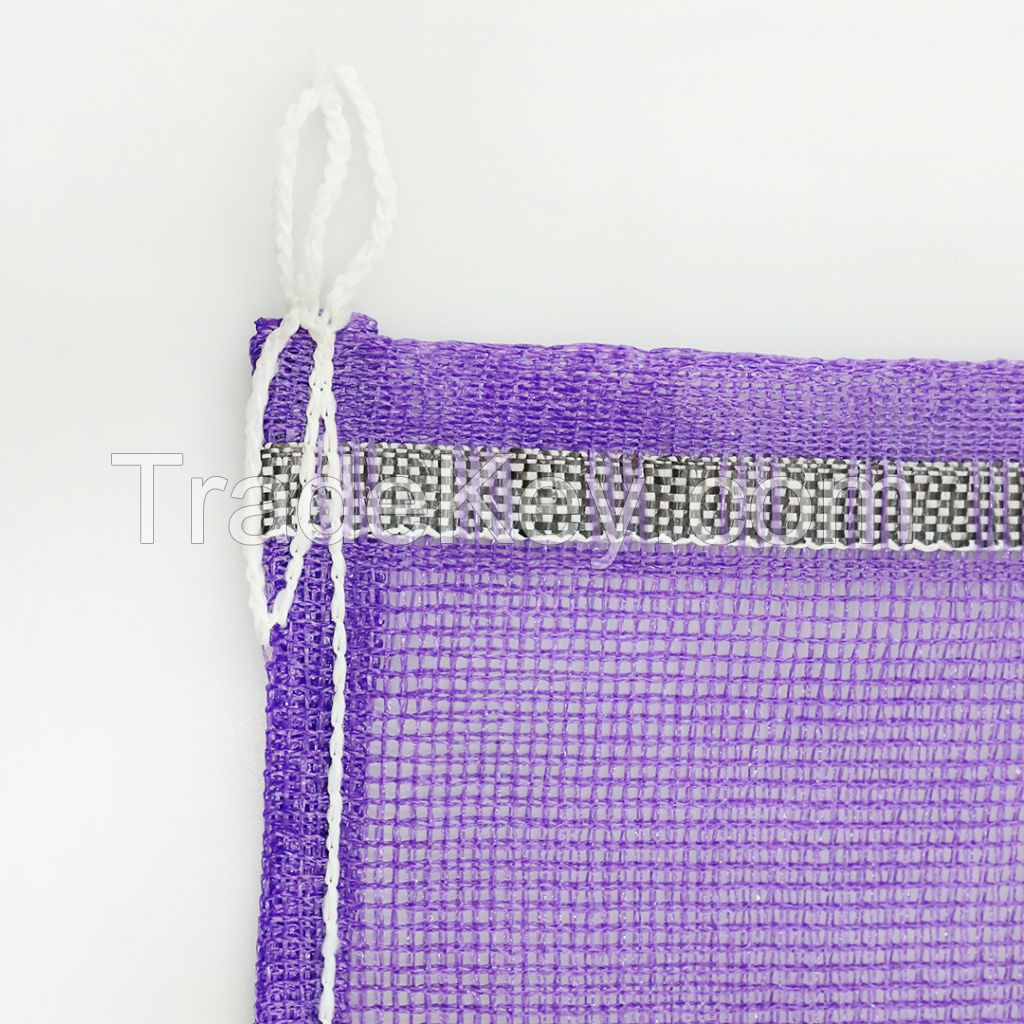 PP Plastic Onion Net Sack For Seafood Vegetables/Strong Firewood Mesh bags