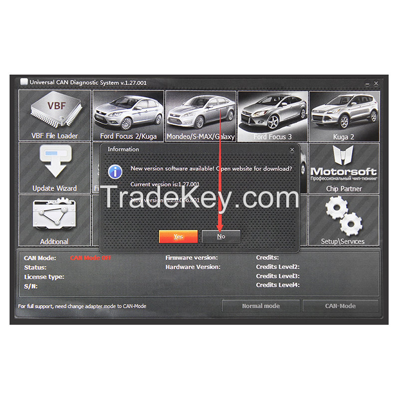 PSA0161. PRO V1.27.001 FORD Cars Auto Fault Detection Line. 