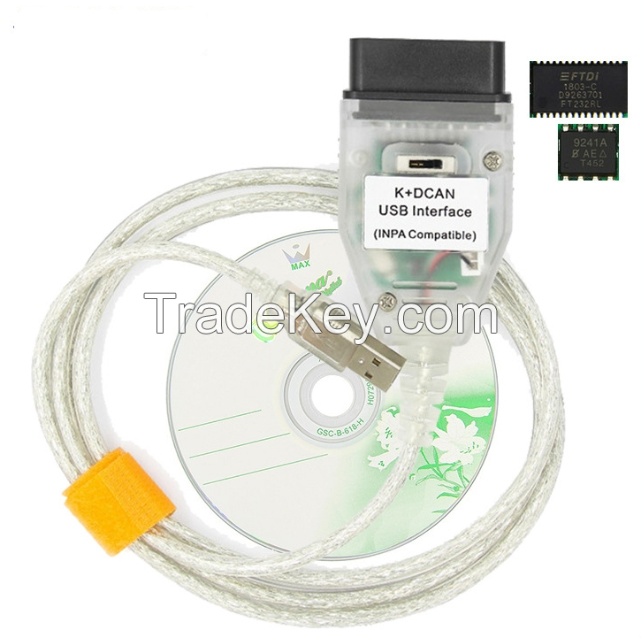 PS0115-2W.INPA K + CAN FT232RL obd2 with switch for BMW car diagnostic line.