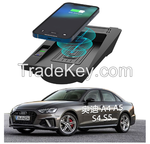 PS-000195. Audi A4 S4 2016-2021, A5 S5 2018-2021 dedicated multifunctional wireless car charger.