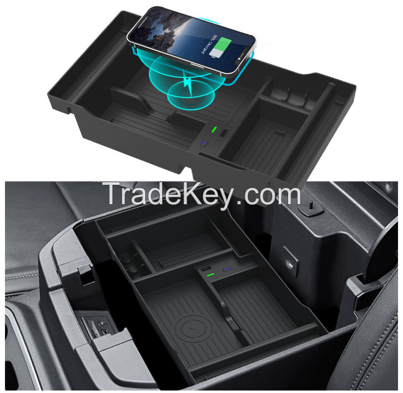 PS000198.FOR Chevrolet Chevy Silverado, GMC sierra (2019-2022) Wireless car charger. Built-in fast charging chip, large coil configuration, charging efficiency is higher. Compatible with multi-brand mobile phone models of special multifunctional wireless