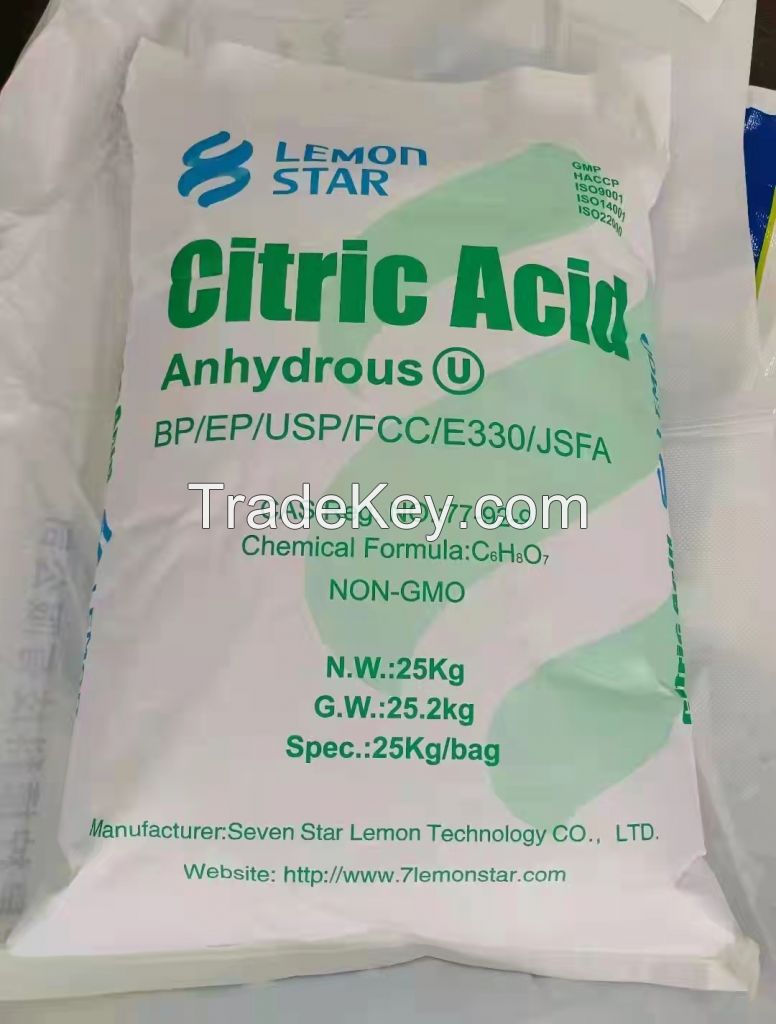 Citric acid anhydrous mesh 30-100