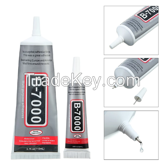 1Pcs 15/25/50/110ml B-7000 Glue Adhesive Epoxy Resin Repair Cell Phone Touch Screen Liquid Glue Jewelry Craft Adhesive Glue