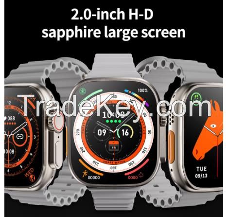 2022 ZD8 Ultra 49mm Smart Watch Series 8 1:1 Case 2.0&quot; HD Screen Sport Tracket Smartwatch Men Bluetooth Call ECG IP68 Waterproof