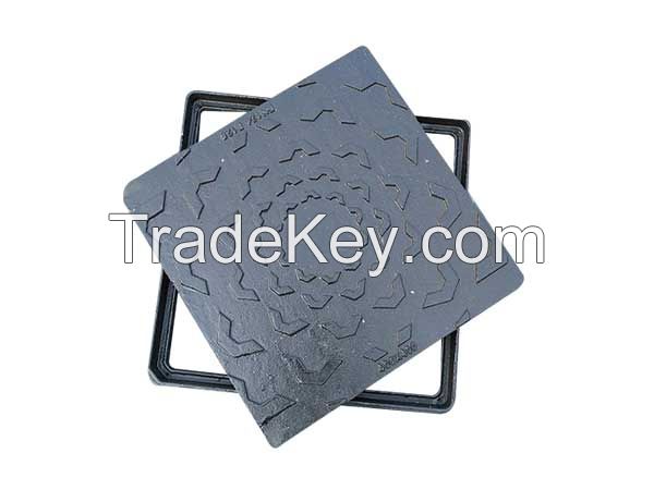 Square ductile iron manhole cover