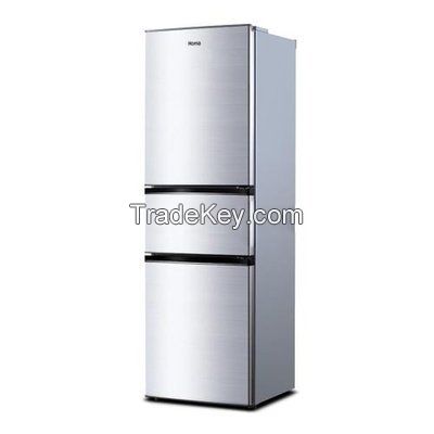 Table-top mini-fridge, small silent and energy-saving double-door refrigerator