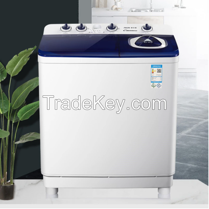 15kg Large-capacity Hotel Commercial Semi-automatic Two-cylinder Double Barrel Washing Machine Household Laundry Machine 220V