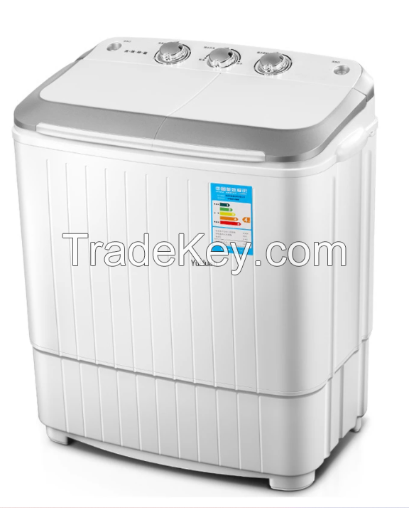 Double Barrel portable Washing Machine 5kg wash bucket Stainless Steel Barrel washing machine portable washer and dryer machine