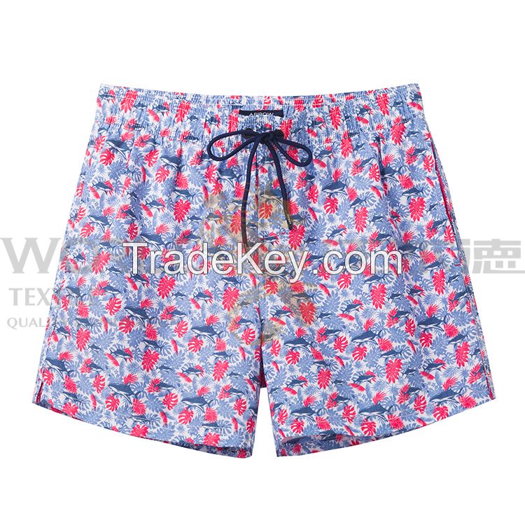 Custom Printed T Summer Beach Elastic Waist Swim Shorts With Factory Direct Sale Price