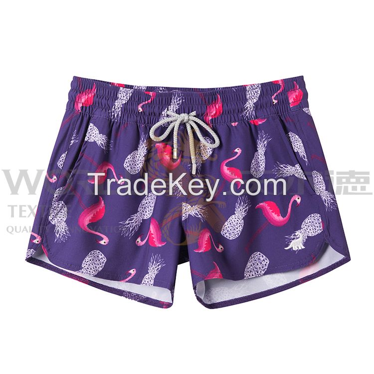 Best Flower Trunk Print Swimshorts 4 Way Stretch Womens Beachwear Trun