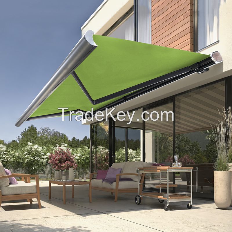 Full Cassette Retractable Awning Electric Waterproof Canopy