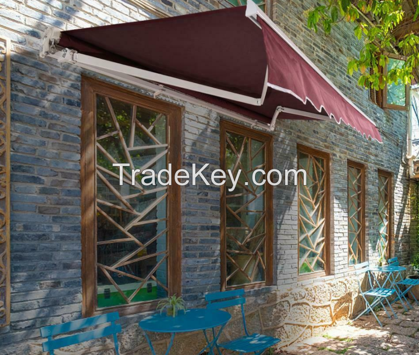 Manual Retractable Side Awning Privacy Screen