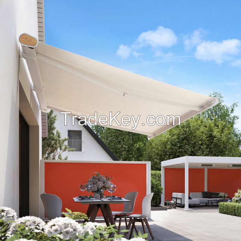 Full Cassette Aluminum Alloy Electric Retractable Patio Awning