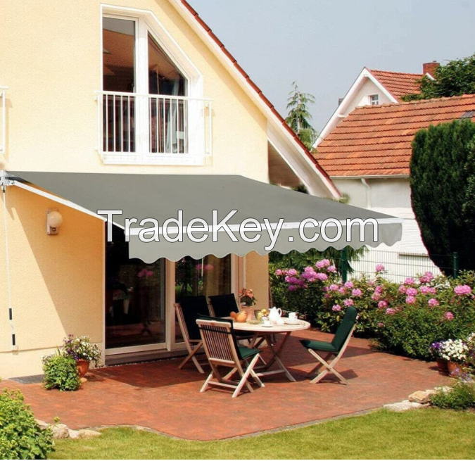 Retractable Awning For Garage Store Shading Waterproof
