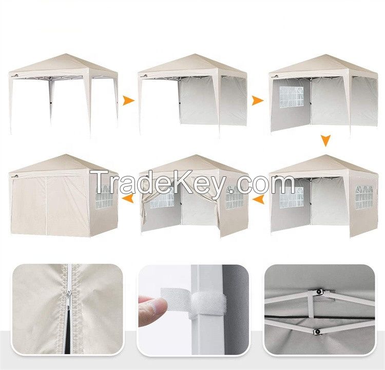 print logo foldable 10x10 pop up trade show canopy tent