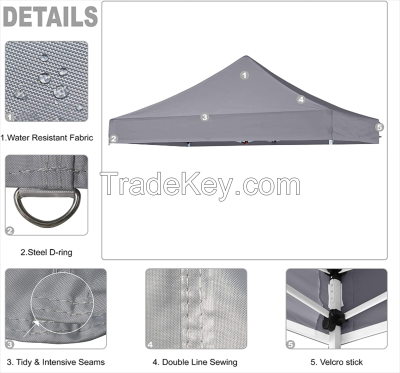 outdoor square steel trade show canopy tent