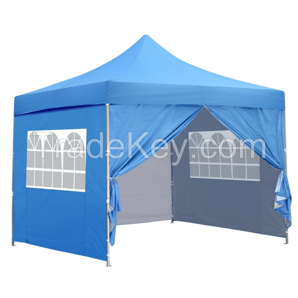 tent print logo with side wall wind proof folding tent