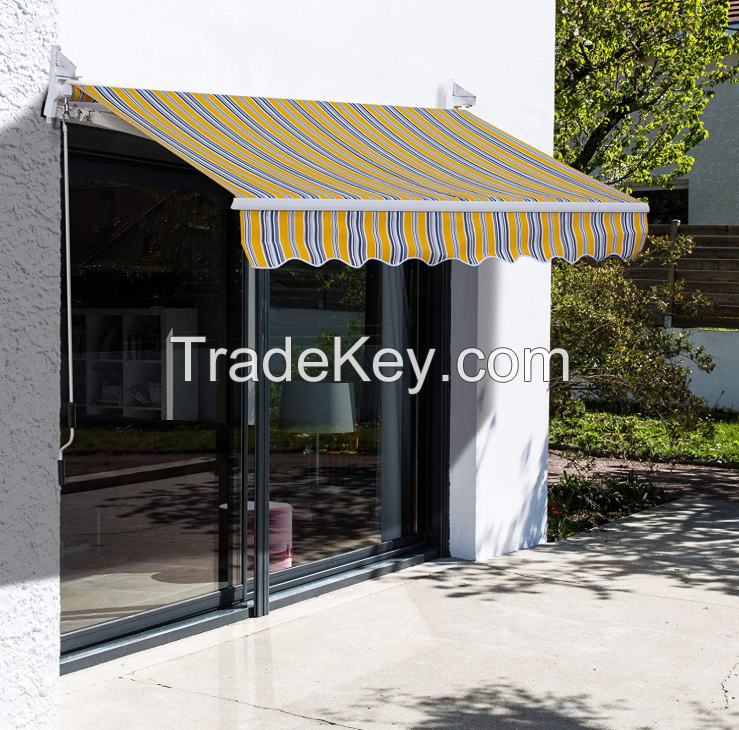 Aluminum Alloy Awning Retractable manual Sunshade Canopy