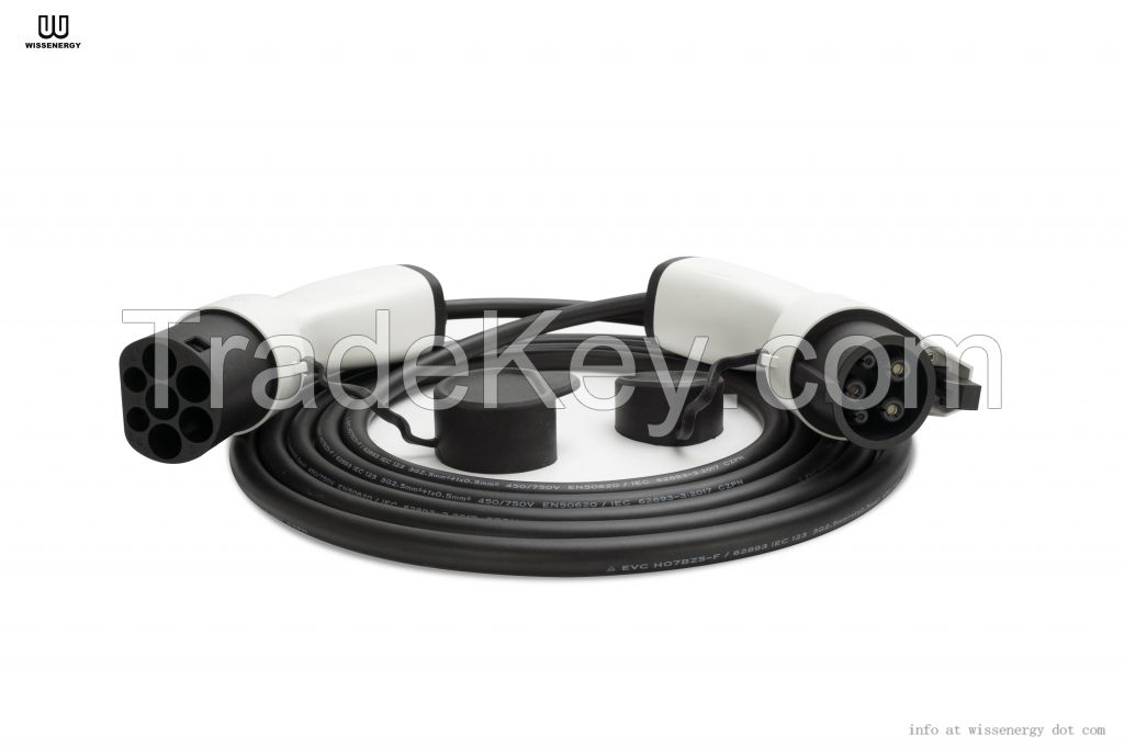 Type 1 To Type 2 EV Charging Cables