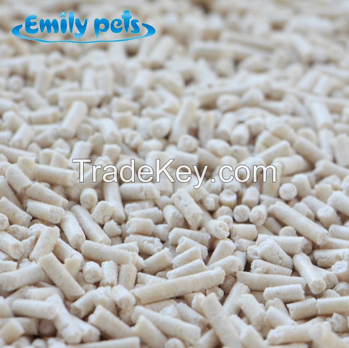 2mm diamater dissolved tofu cat litter dust free natural material safe cat sand high quality