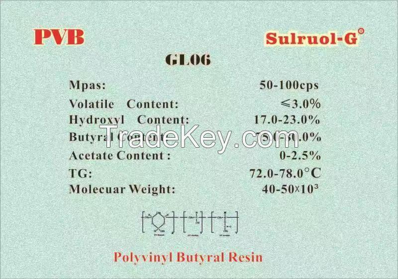 Polyvinyl butyral  resin Sulruol GL06