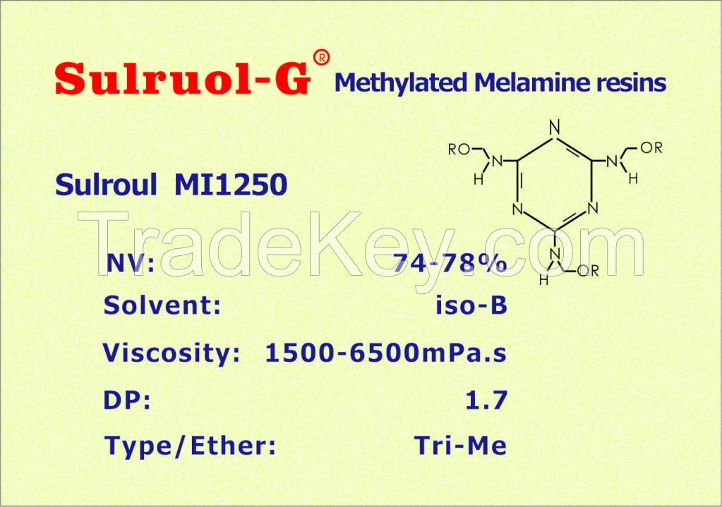 Methylated melamine resins Sulroul MI1250