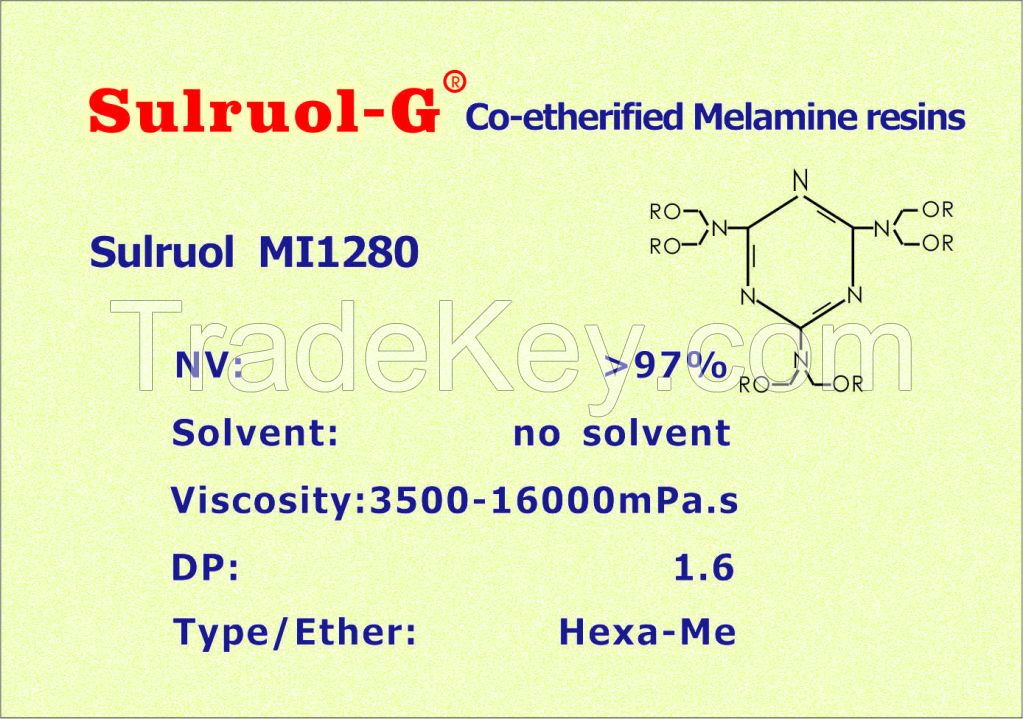 Co-etherified Melamine resins Sulruol MI1280