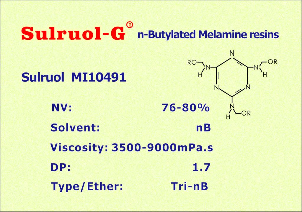 n-Butylated  Melamine resins Sulruol MI10491