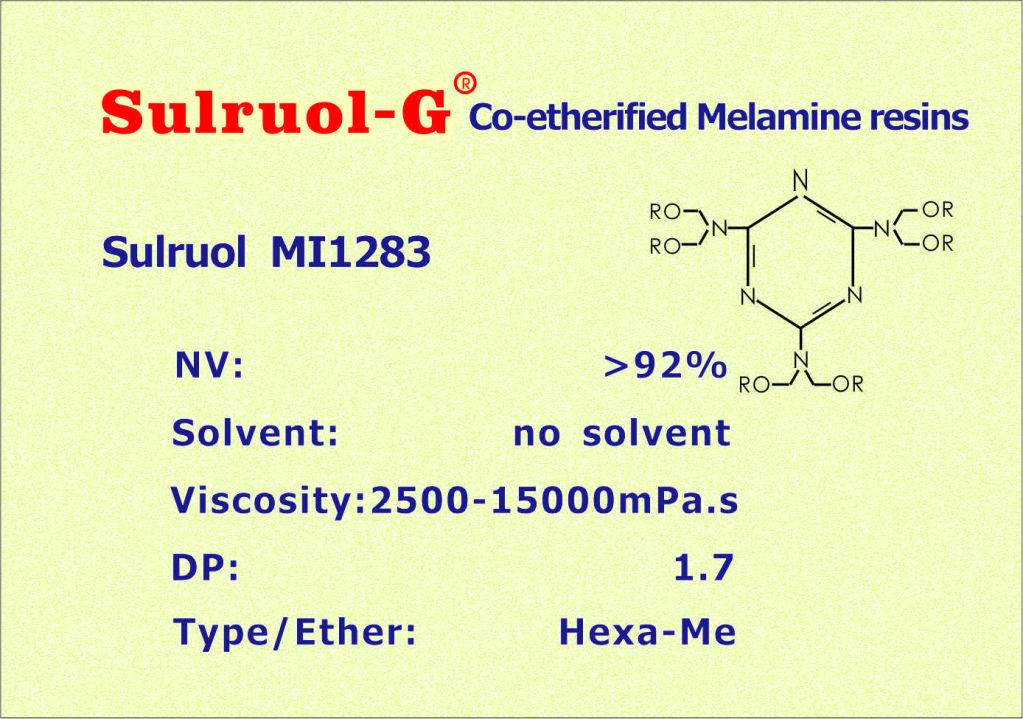 Co-etherified Melamine resins Sulruol MI1283
