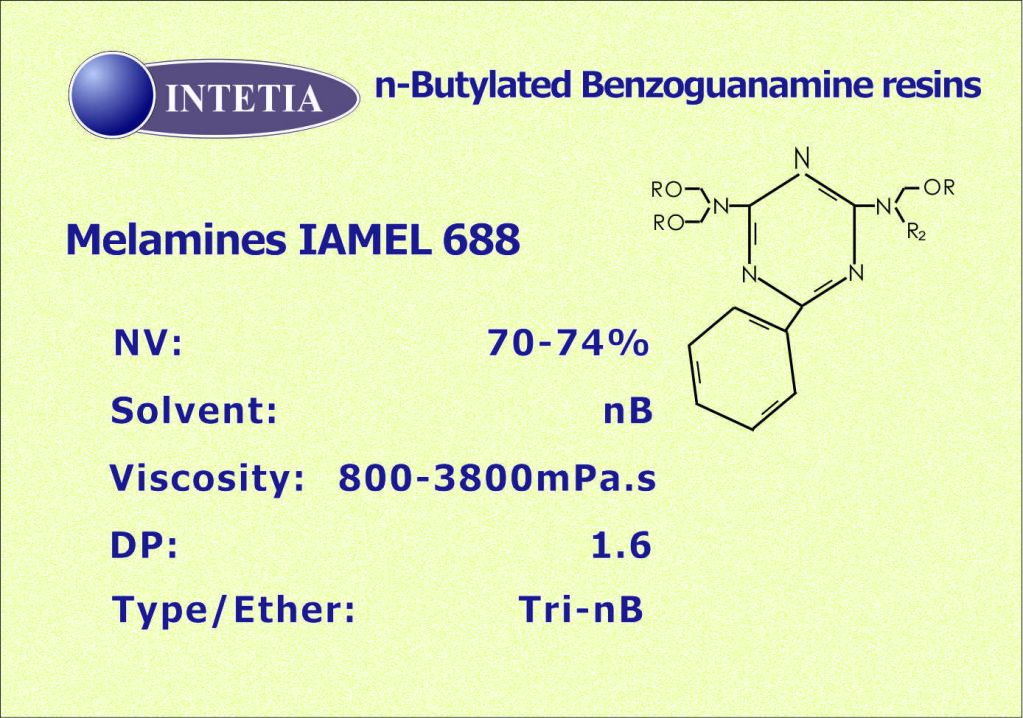 n-Butylated Benzoguanamine Resins Melamine IAMEL 688