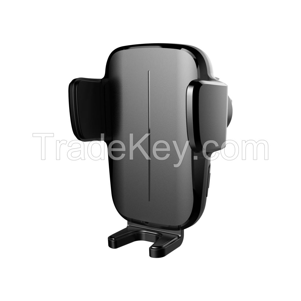 15W 3-Axis simultaneous-motioned wireless charger car mount holder Qi cradle car phone snap 