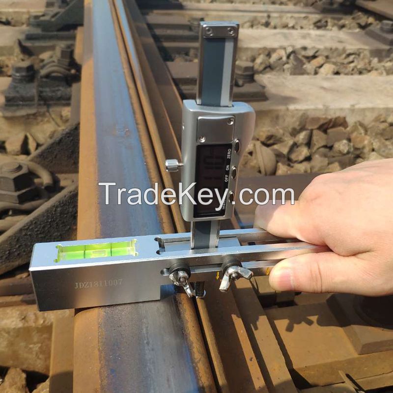 Digital Switch Rail Vertical Wear Gauge Ruler for Turnout Measurement and Inspection
