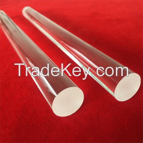 Customized Optical experiment quartz rod quartz glass rod Solid Cylinder quartz Rod