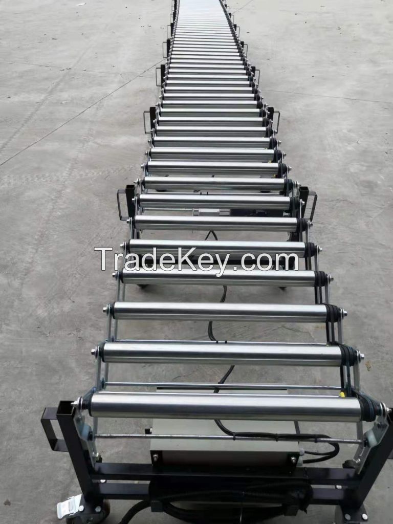 Automatic Power Roller Driven V-Ribbed Belt Pallet Conveyor System