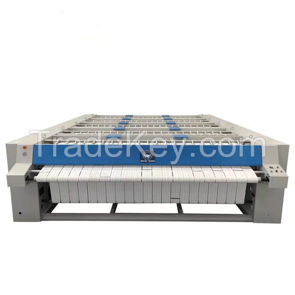 Industrial roller ironer steam gas electric heating double roller bedsheets flatwork ironing machine