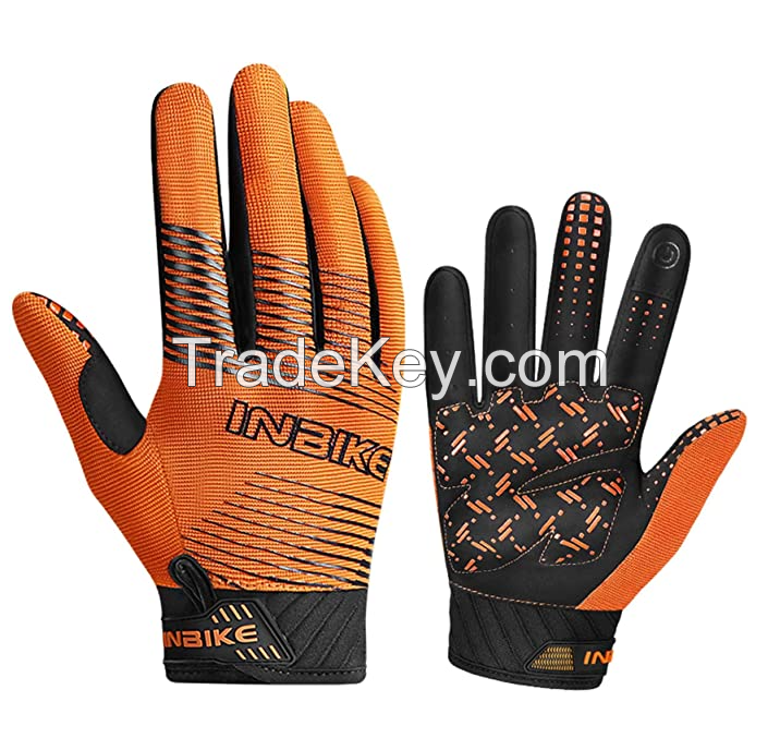 INBIKE MTB cycling gloves, breathable, touchscreen-capable, non-slip,