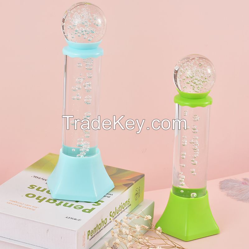 Crystal Bubble Night Lamp Remote Control Night Light Table Lamp for Bedroom Children Birthday Reading Living Room Gifts