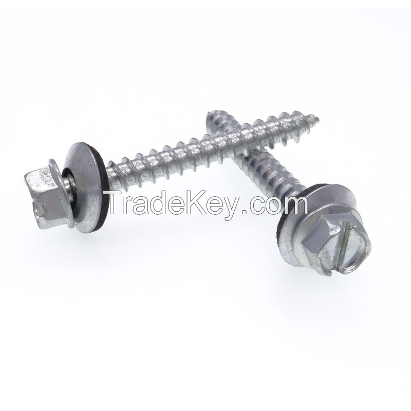 Stainless Steel Hex Head Roofing Screws with EPDM Washer