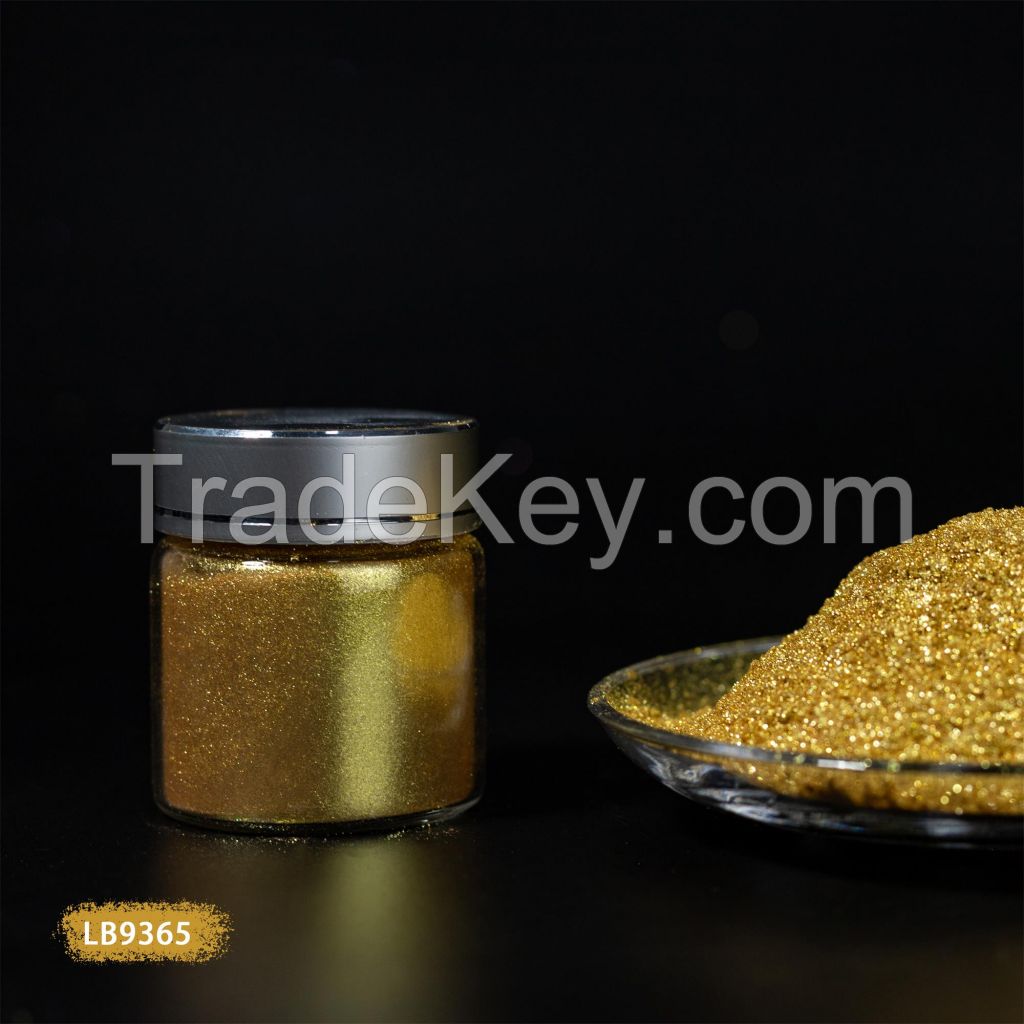 Synthetic crystal  gold pearl pigment  - LB9365 Super Flash Gold