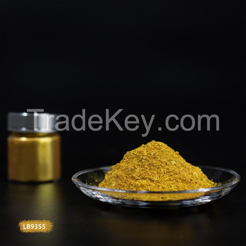 Synthetic crystal golden pearl pigment - LB9355 Flash Rich Gold
