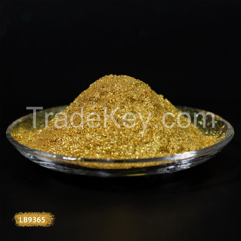 Synthetic crystal  gold pearl pigment  - LB9365 Super Flash Gold