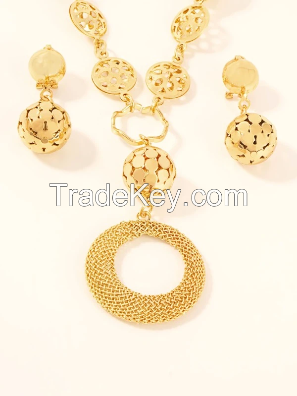 3pcs Ball Decor Jewelry Set