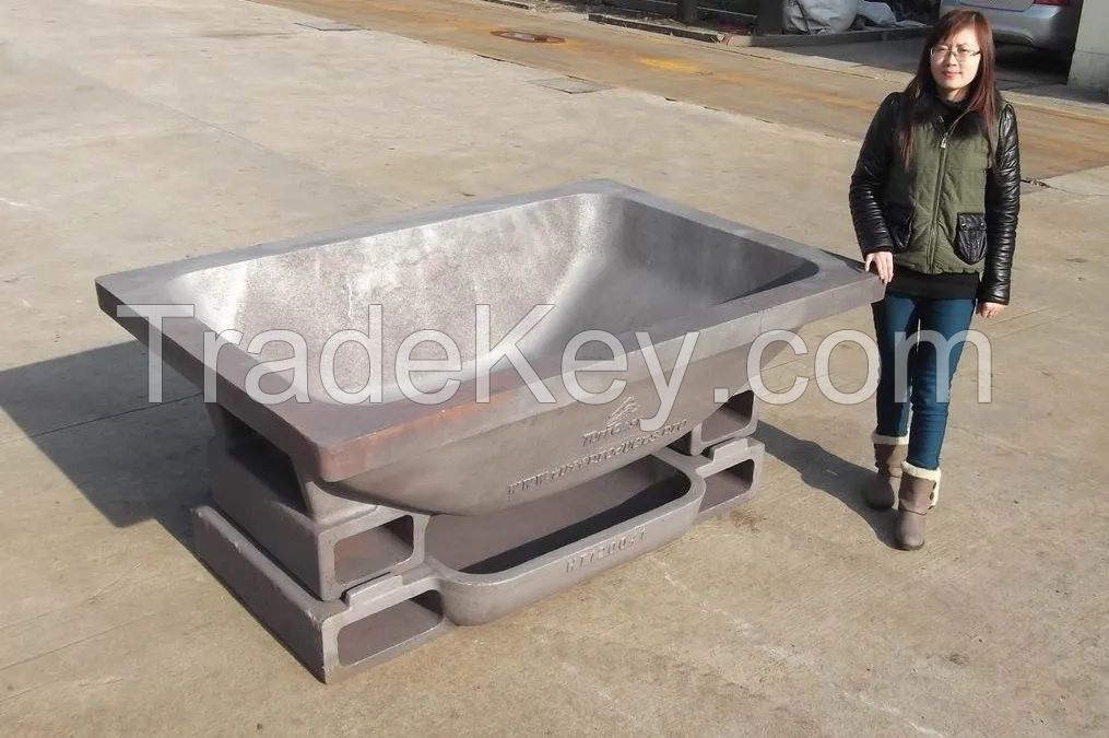 Aluminum Ingot mold dross pan, aluminum recycling equipment attachment