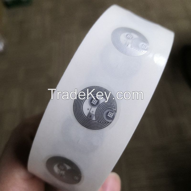 Free Sample 13.56MHz ISO14443A Dia18mm NFC 213 Tag RFID Label Sticker