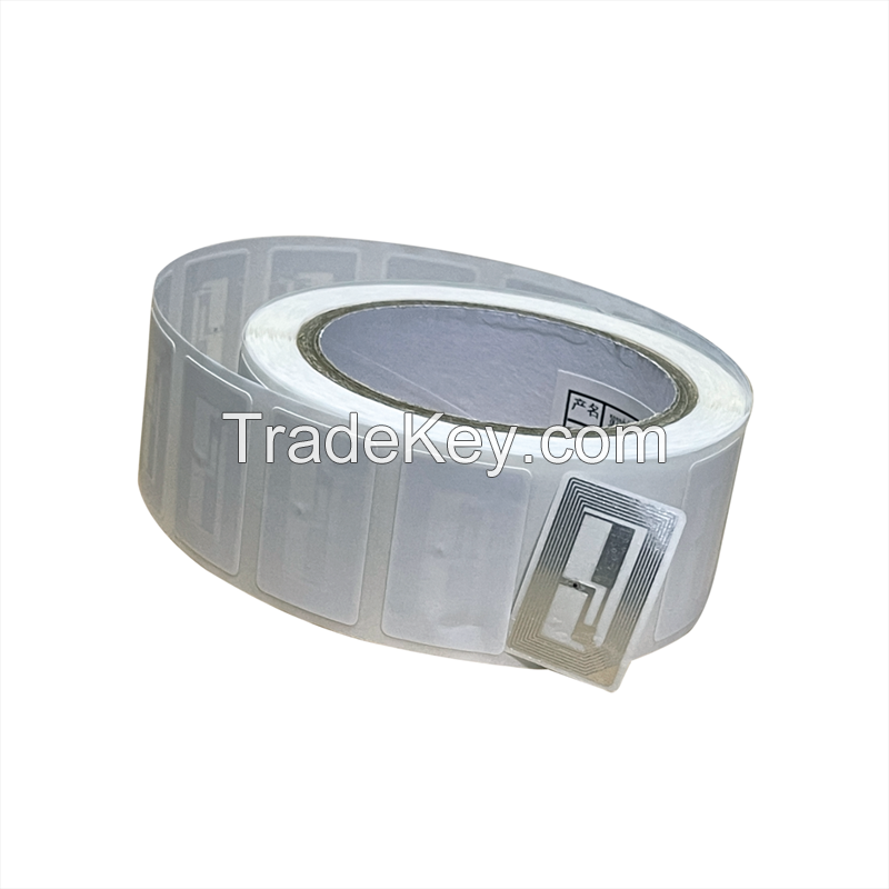 40*25mm Contactless Payment and Access Control Use Compatible Mifare 1K Bytes NFC Tag White Label Sticker