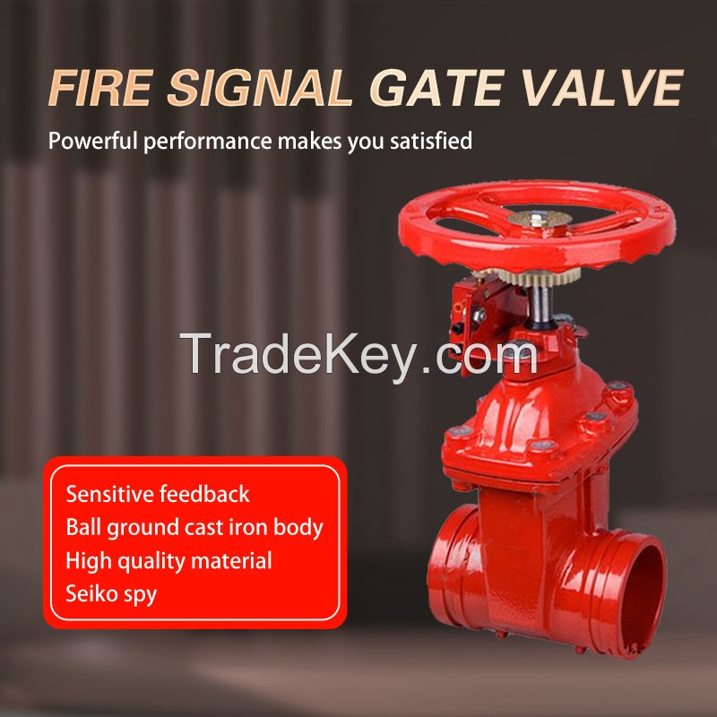 Fire signal gate valve Signal Valve Fire Monitoring Gate Valve Interception state electrical signal monitoring