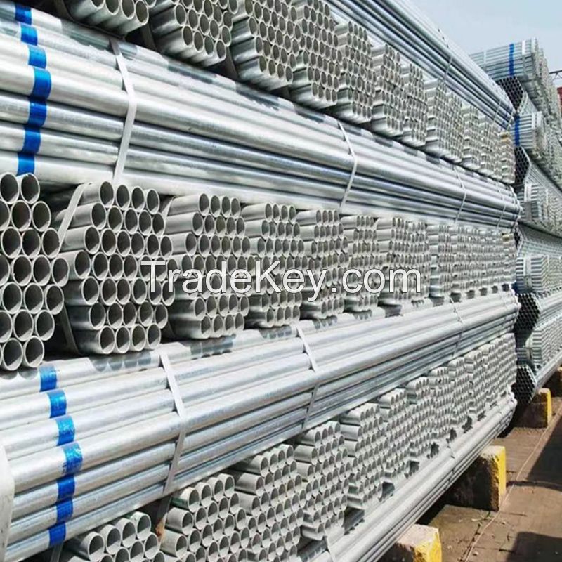 Galvanized steel tube Hot Dip Galvanized Steel China Black EMT Painting Time Surface Technique Drill Weight Material Origin